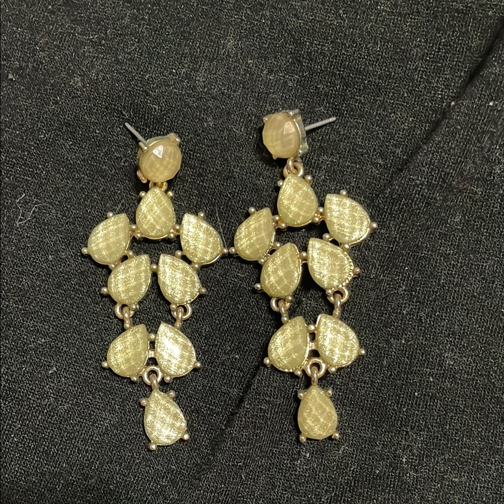 Gold Chandelier Teardrop Earrings